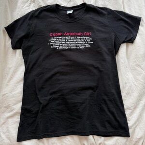 Cuban American Girl Graphic T Shirt